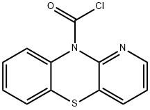 10H-苯并[B]吡啶并[2,3-E][1,4]噻嗪-10-羰基氯化 结构式