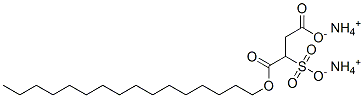 diammonium 1-hexadecyl 2-sulphonatosuccinate 结构式