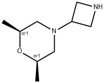 cis-4-(azetidin-3-yl)-2,2-dimethylmorpholine 结构式