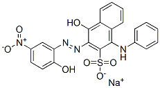 sodium 4-hydroxy-3-[(2-hydroxy-5-nitrophenyl)azo](phenylamino)naphthalene-2-sulphonate 结构式