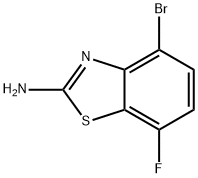 4-溴-7-氟苯并[D]噻唑-2-胺 结构式