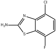 2-BenzothiazolaMine, 4-chloro-7-fluoro- 结构式