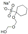 sodium 1-[(hydroxymethoxy)methoxy]cyclohexanesulphonate 结构式