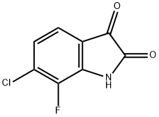6-氯-7-氟靛红 结构式