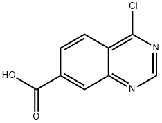 4-氯喹唑啉-7-甲酸 结构式