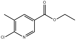 6-氯-5-甲基烟酸乙酯 结构式