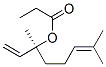 (S)-1,5-dimethyl-1-vinylhex-4-enyl propionate 结构式
