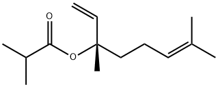 (S)-1,5-dimethyl-1-vinylhex-4-enyl isobutyrate 结构式