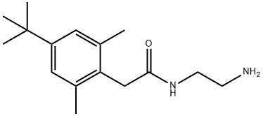 N-（2-氨基乙基）-4-叔丁基-2,6-二甲苯基乙酰胺 结构式