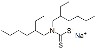 sodium bis(2-ethylhexyl)dithiocarbamate 结构式