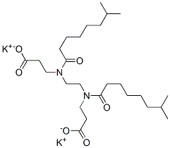 dipotassium N,N'-ethane-1,2-diylbis[N-(1-oxoisononyl)-beta-alaninate] 结构式