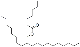 2-octyldodecyl heptanoate 结构式