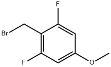 2,6-二氟-4-甲氧基溴化苄 结构式