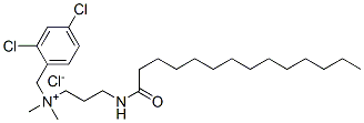 (2,4-dichlorobenzyl)dimethyl[3-[(1-oxotetradecyl)amino]propyl]ammonium chloride 结构式