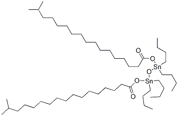1,1,3,3-tetrabutyl-1,3-bis[(1-oxoisooctadecyl)oxy]distannoxane 结构式