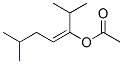 1-isopropyl-4-methylpent-1-enyl acetate 结构式