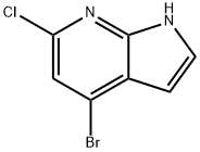 4-溴-6-氯-7-氮杂吲哚 结构式