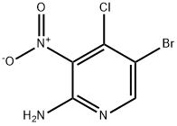 2-氨基-5-溴-4-氯-3-硝基吡啶 结构式