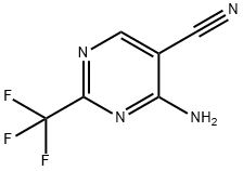 2-三氟甲基-4-氨基嘧啶-5-腈 结构式