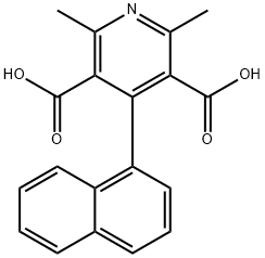 2,6-二甲基-4-(1-萘基)吡啶-3,5-二羧酸 结构式