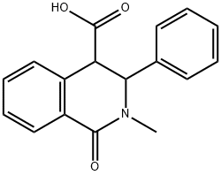 1-氧代-2-甲基-3-苯基-3,4-二氢4-异喹啉甲酸 结构式