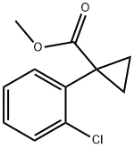 1-(2-氯苯基)环丙烷羧酸甲酯 结构式