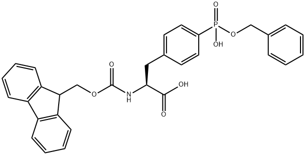 FMOC-4-PHOSPHONO-PHE(BZL)-OH 结构式