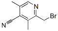4-Pyridinecarbonitrile,  2-(bromomethyl)-3,5-dimethyl- 结构式