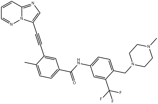 泊那替尼 结构式