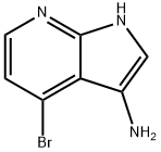 4-溴-1H-吡咯并[2,3-B]吡啶-3-胺 结构式