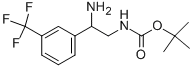 [2-AMINO-2-(3-TRIFLUOROMETHYL-PHENYL)-ETHYL]-CARBAMIC ACID TERT-BUTYL ESTER 结构式