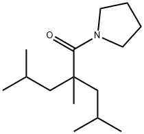 1-[2,4-dimethyl-2-(isobutyl)-1-oxopentyl]pyrrolidine 结构式