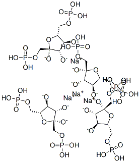 beta-d-Fructofuranose, 1,6-bis(dihydrogen phosphate), tetrasodium salt 结构式