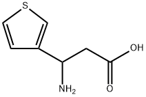 3-氨基-3-(噻吩-3-基)丙酸 结构式