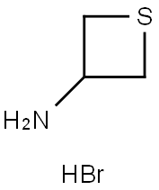 3-氨基硫杂环丁烷氢溴酸盐 结构式