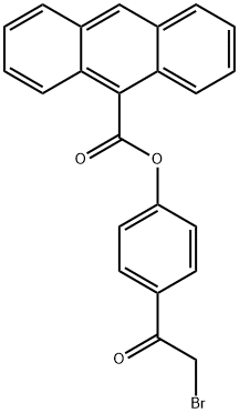 4-（9-蒽氧基）苯甲酰溴 结构式