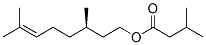 (R)-3,7-dimethyloct-6-enyl isovalerate 结构式