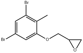 [(3,5-dibromo-2-methylphenoxy)methyl]oxirane  结构式