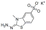 potassium 2-hydrazono-2,3-dihydro-3-methylbenzothiazole-5-sulphonate 结构式