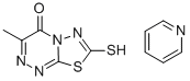 7-MERCAPTO-3-METHYL-[1,3,4]THIADIAZOLO[2,3-C][1,2,4]TRIAZIN-4-ONE, COMPOUND WITH PYRIDINE 结构式