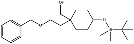 1-(2-苄基氧乙基)-4-(叔丁基甲基硅烷氧基)环戊甲醇 结构式