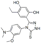 3H-1,2,4-Triazole-3-thione,  4-[4-(dimethylamino)-3-methoxyphenyl]-5-(5-ethyl-2,4-dihydroxyphenyl)-2,4-dihydro- 结构式