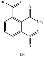 2-(Aminocarbonyl)-3-nitrobenzoic Acid Potassium Salt 结构式