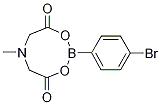 4-溴苯基硼酸甲基亚氨基二乙酸酯 结构式
