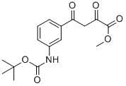 4-(3-BOC-氨基苯基)-2,4-二氧代丁酸甲酯 结构式