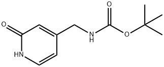 tert-butyl N-[(2-oxo-1,2-dihydropyridin-4-yl)methyl]carbamate 结构式