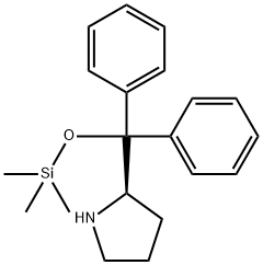 (2R)-2-[二苯基[(三甲基硅酯)氧基]甲基]-吡咯烷 结构式