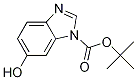 6-羟基-1H-苯并[D]咪唑-1-羧酸叔丁酯 结构式