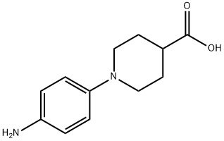 1-(4-AMINOPHENYL)PIPERIDINE-4-CARBOXYLIC ACID 结构式