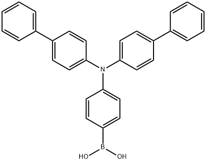 4-(二联苯基-4-氨基)苯硼酸 结构式